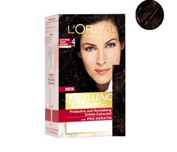 LOREAL HAIR COLOUR NATURAL DARK BROWN 4